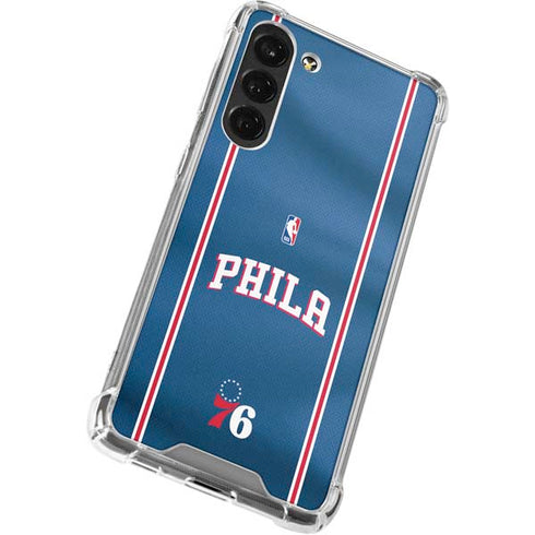 NBA Philadelphia 76ers Jersey Galaxy S24 FE Clear Case